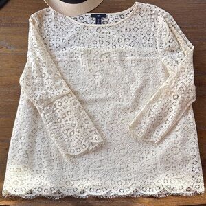 GAP Cream Lace Women's Blouse
